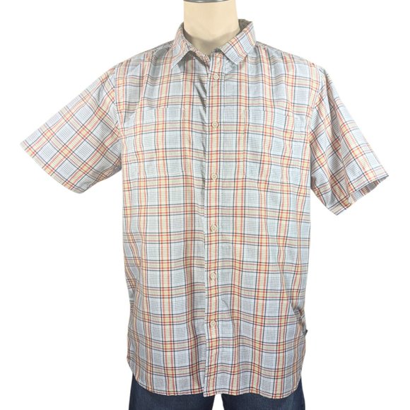 The North Face Other - North Face Men's Large Short Sleeve Plaid Button Front Casual Shirt